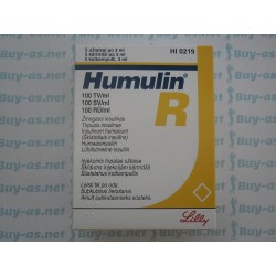 Humulin R 100 IU/ML Box